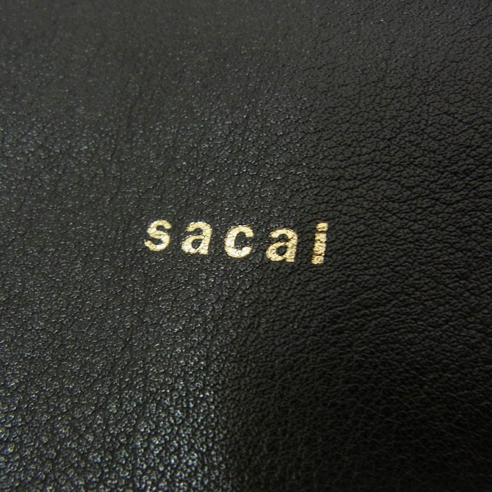 Sacai サカイ S099-01 Padded One Handle Bag パデッド ワンハンドル バッグ レザー ショルダーバッグ ブラック系【中古】
