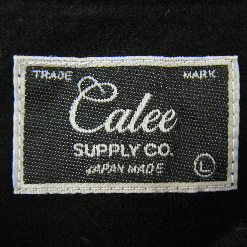 CALEE キャリー 23SS CL-23SS004NT BINDER NECK SYNDICATE RETRO GIRL VINTAGE T-SHIRT グラフィックプリント Tシャツ 半袖カットソー ブラック系 L【中古】