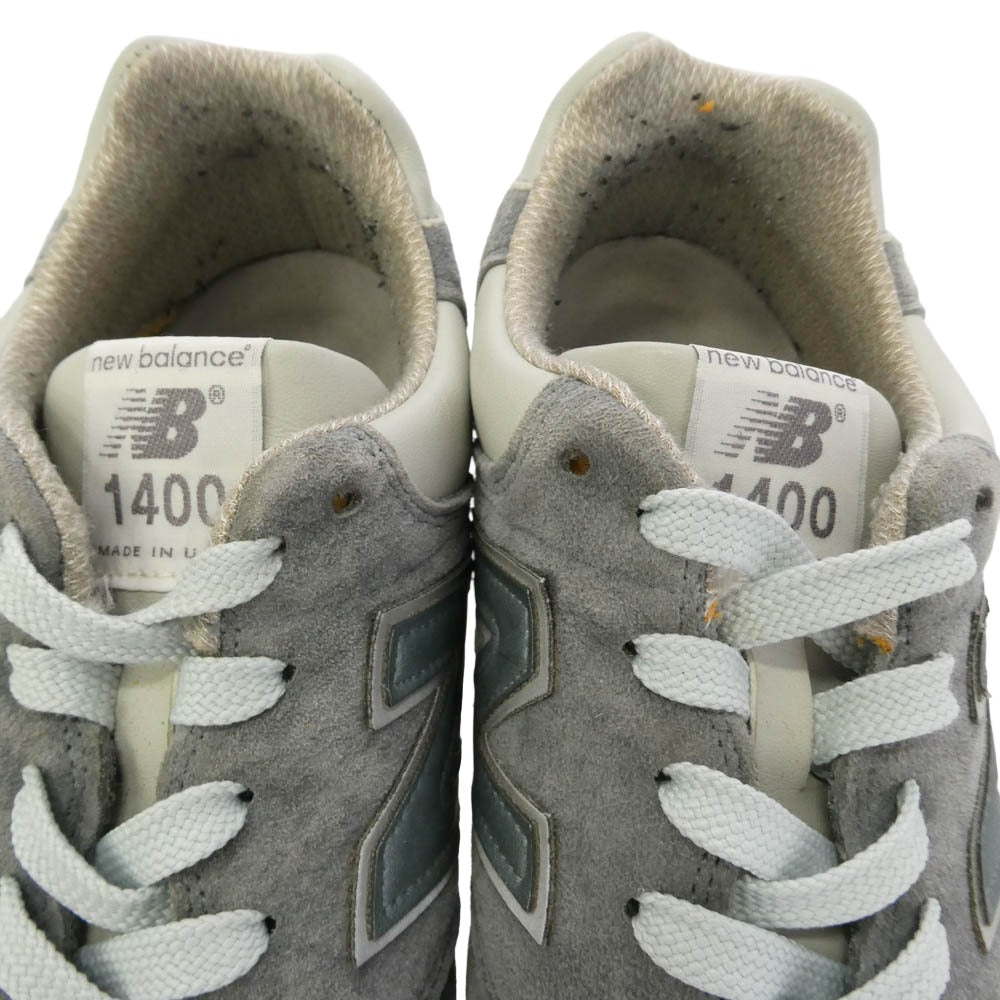 NEW BALANCE ニューバランス M1400SB 1400 Steel Blue スティールブルー スエード メッシュ ローカット スニーカー グレー系 29cm【中古】