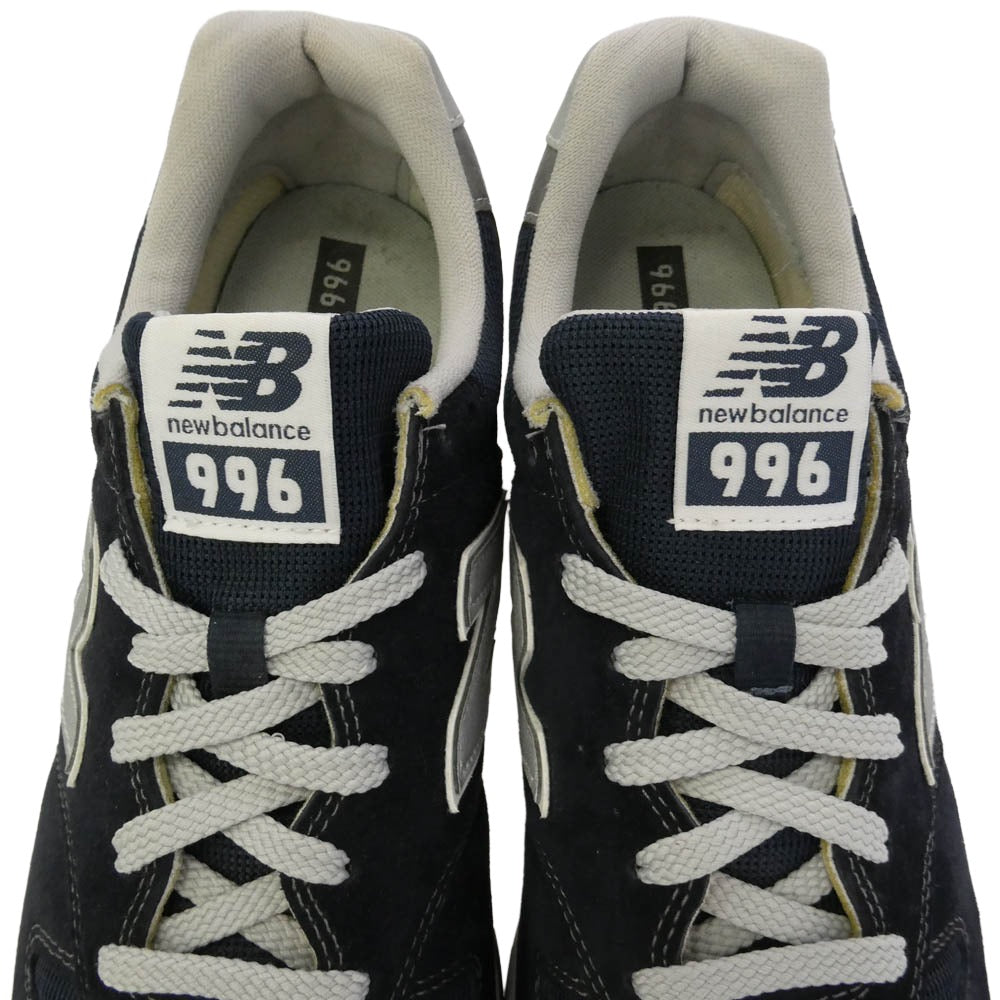 NEW BALANCE ニューバランス CM996BN 996 スエード メッシュ ローカット スニーカー ダークネイビー系 29cm【中古】