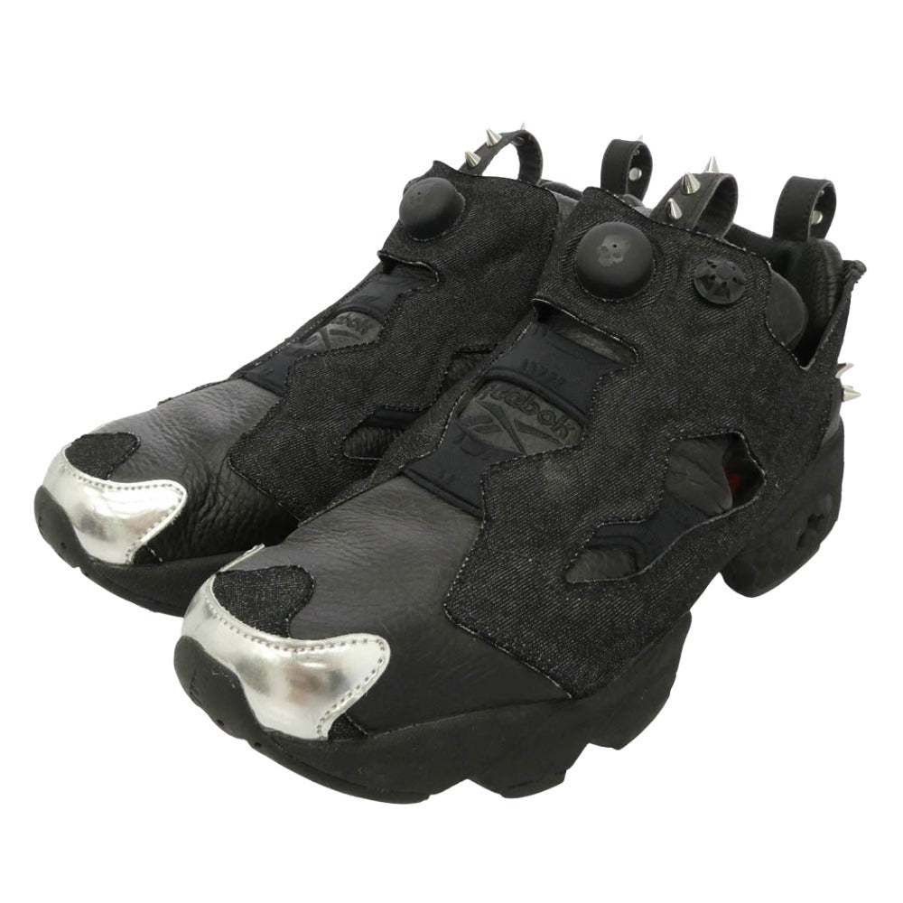 Reebok リーボック AR1716 INSTA PUMP FURY OG HW インスタポンプ フューリー スタッズ メタリック ローカット スニーカー ブラック系 29cm【中古】