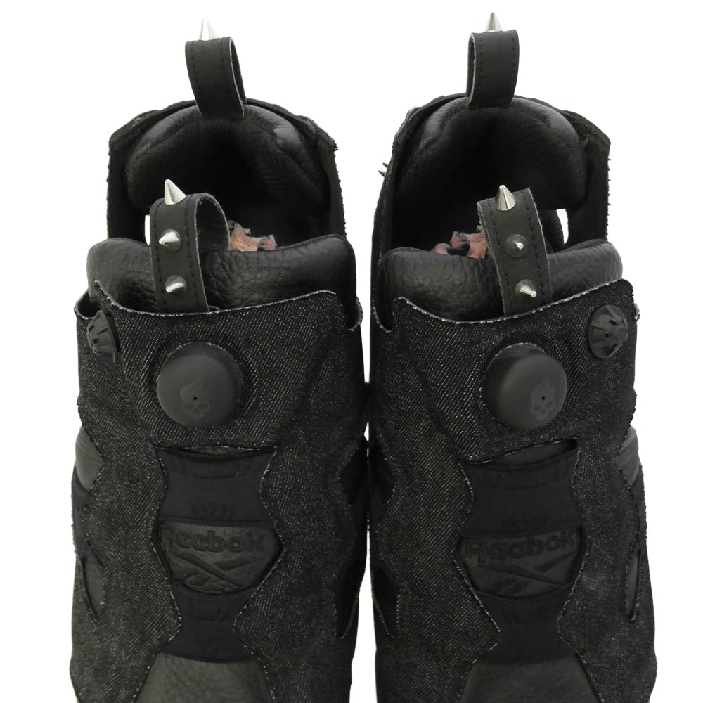 Reebok リーボック AR1716 INSTA PUMP FURY OG HW インスタポンプ フューリー スタッズ メタリック ローカット スニーカー ブラック系 29cm【中古】