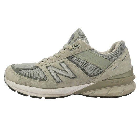 NEW BALANCE ニューバランス M990GL5 990V5 Gray グレー スエード メッシュ ローカット スニーカー グレー系 29cm【中古】