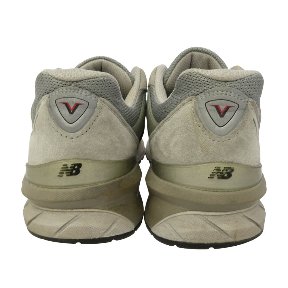 NEW BALANCE ニューバランス M990GL5 990V5 Gray グレー スエード メッシュ ローカット スニーカー グレー系 29cm【中古】