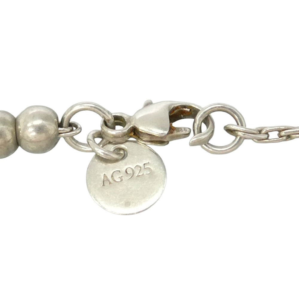 TIFFANY&Co. ティファニー ブルー ハート タグ ビーズ ブレスレット シルバー系【中古】