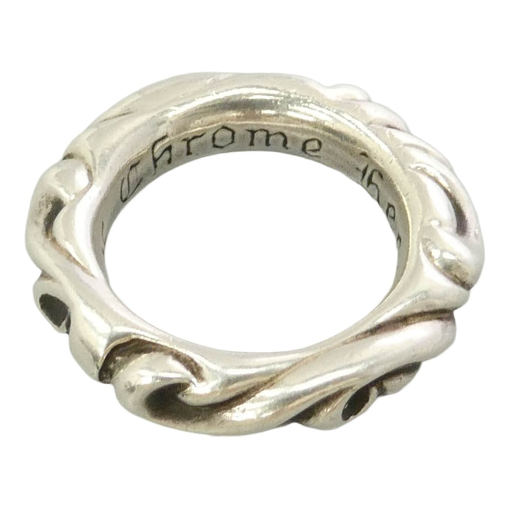 CHROME HEARTS クロムハーツ（原本無） SCRL BAND スクロールバンド リング シルバー系 約6.5号【中古】