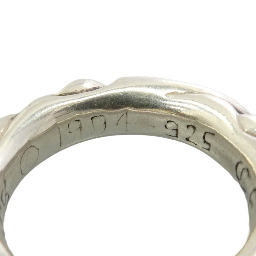 CHROME HEARTS クロムハーツ（原本無） SCRL BAND スクロールバンド リング シルバー系 約6.5号【中古】
