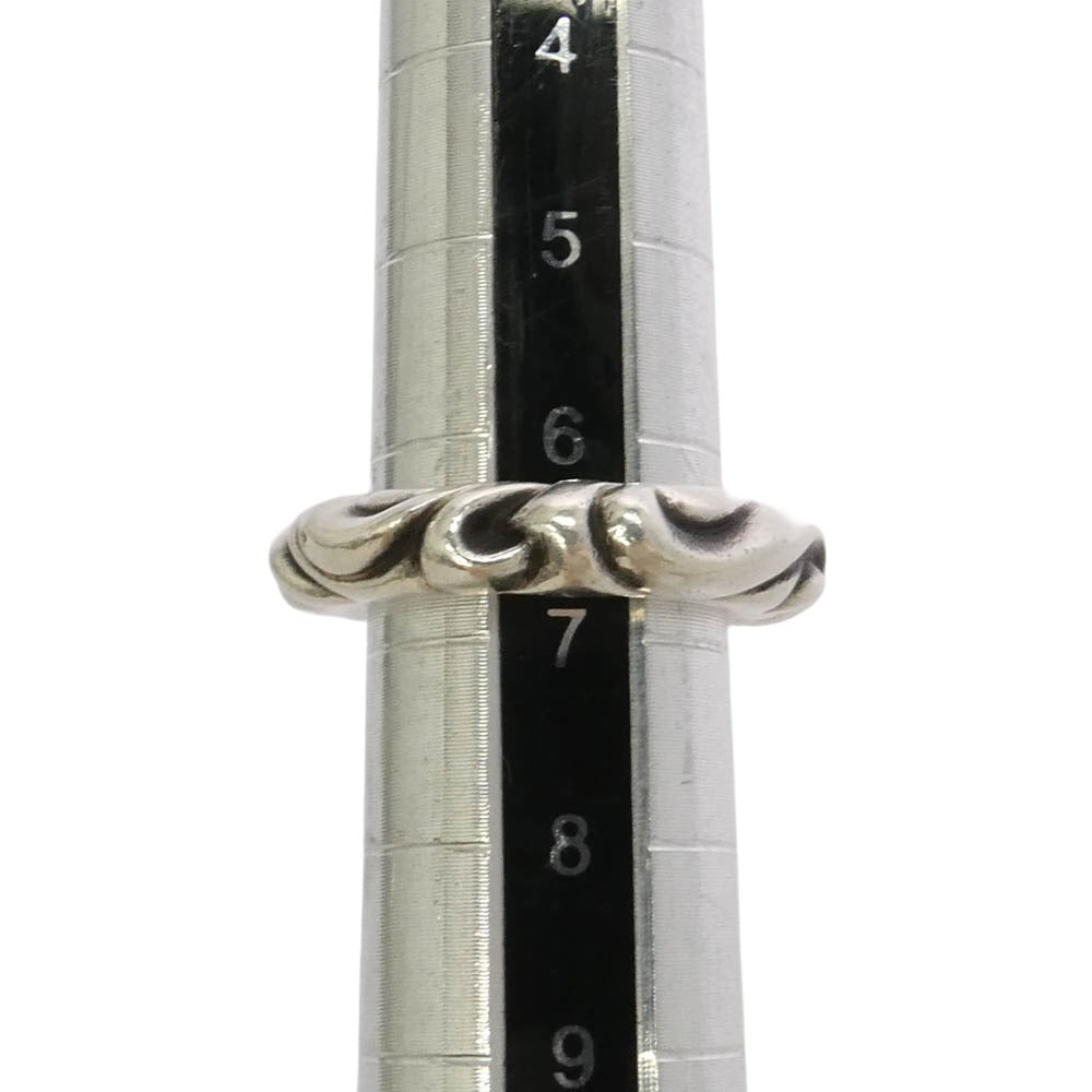 CHROME HEARTS クロムハーツ（原本無） SCRL BAND スクロールバンド リング シルバー系 約6.5号【中古】