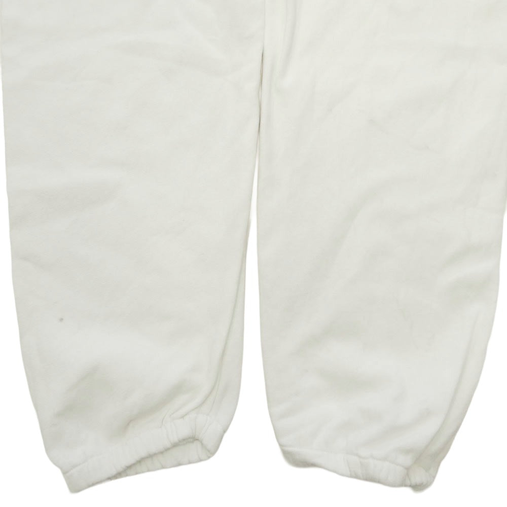CHROME HEARTS クロムハーツ（原本無） Grp Y Not Light Work ワイノット CHクロス ロゴ刺繍 スウェットパンツ ホワイト系 XS【中古】