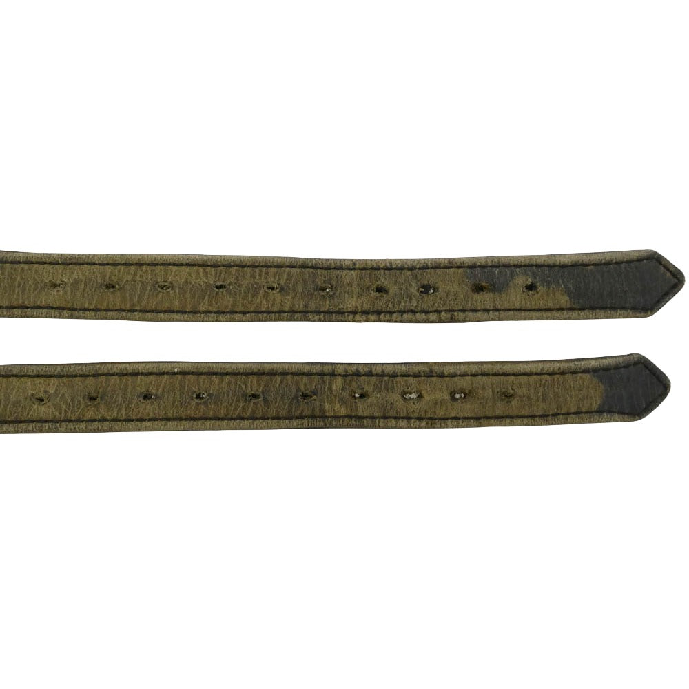 CHROME HEARTS クロムハーツ（原本無） DOUBLE RR TINY BUCKLE CAMO ワイド ダブル ロックンロール ブレスレット カーキ系 1【中古】