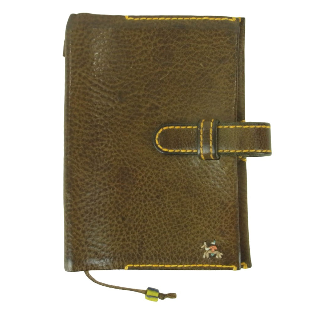 アンリークイール HOBONICHI TECHO ほぼ日手帳 レザー 手帳カバー イタリア製 ブラウン系【中古】