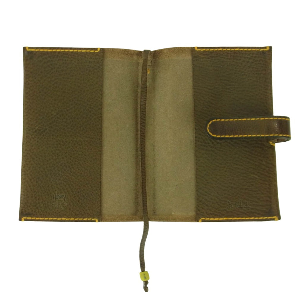 アンリークイール HOBONICHI TECHO ほぼ日手帳 レザー 手帳カバー イタリア製 ブラウン系【中古】