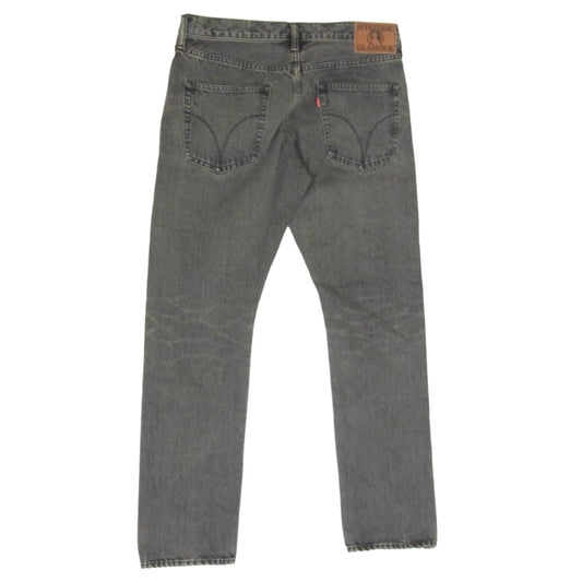 HYSTERIC GLAMOUR ヒステリックグラマー 25AW 02253AP51 SP加工 スリムストレート スタッズ デニムパンツ ブラック系 32【極上美品】【中古】