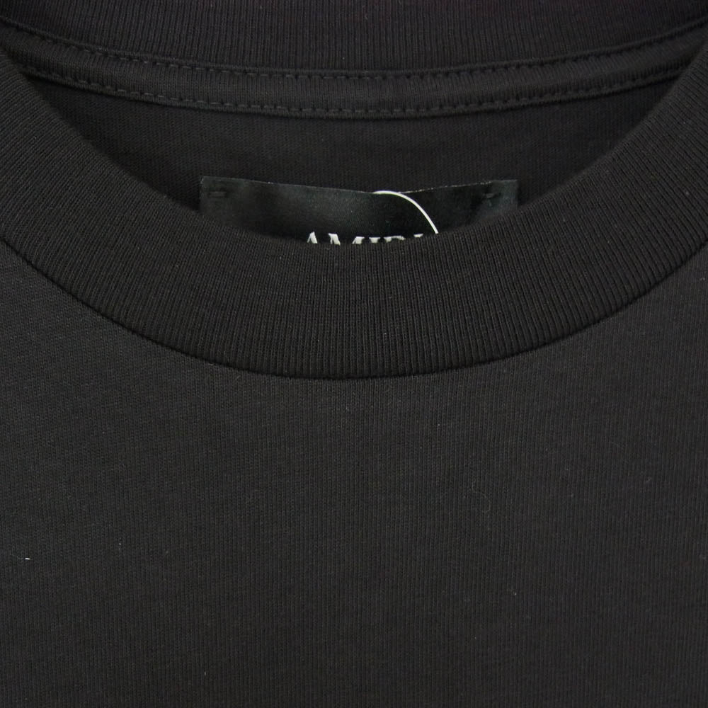 AMIRI アミリ AMTOJR1035 HOLLYWOOD CITY TEE ハリウッド シティ ロゴ バックプリント クルーネック 半袖 Tシャツ ブラック系 L【極上美品】【中古】