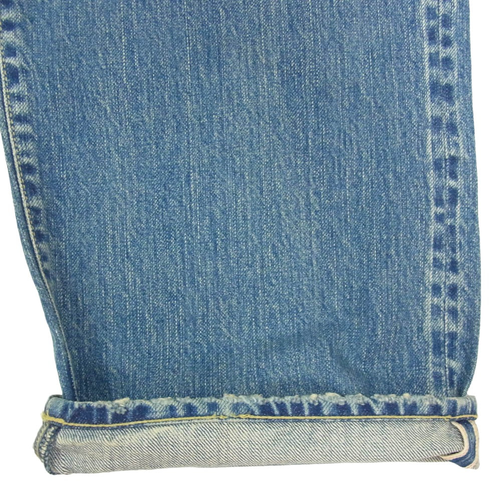 HYSTERIC GLAMOUR ヒステリックグラマー 26SS 02261AP14 SP加工 60S XX スタッズ ストレートデニムパンツ インディゴブルー系 32【極上美品】【中古】