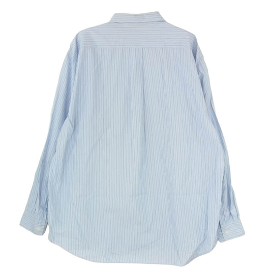 COMME des GARCONS コムデギャルソン CDG SHIRT ストライプ 長袖 シャツ ブルー系 L【中古】