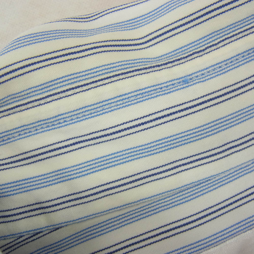 COMME des GARCONS コムデギャルソン D-TK9210 CDG SHIRT 切替 ニット コンビ ストライプ 長袖 シャツ ブルー系 M【中古】