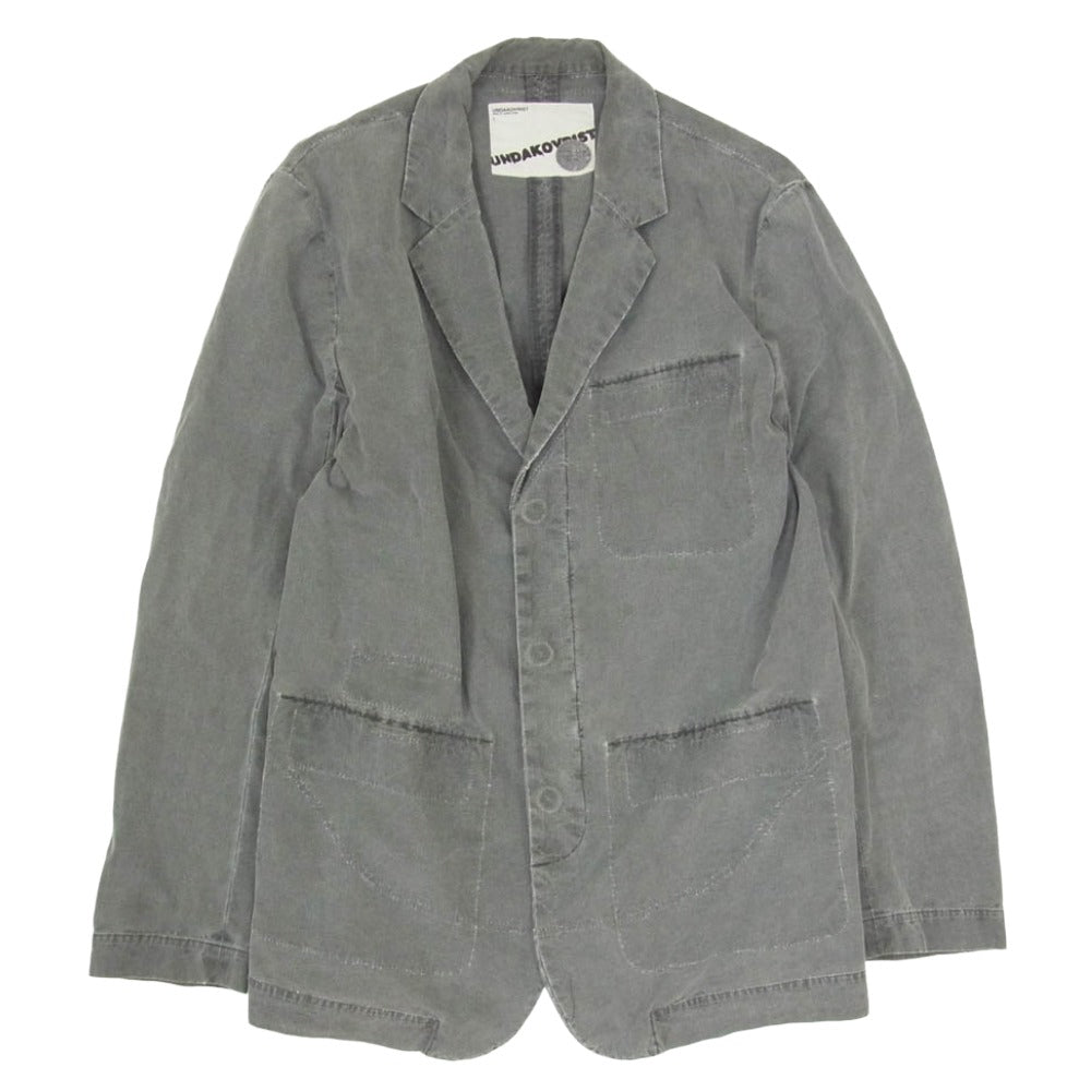 UNDERCOVER アンダーカバー 99SS Ｇ200 RELIEF期 TAILORED JACKET archive アーカイブ リップストップ テーラード ジャケット グレー系 L【中古】