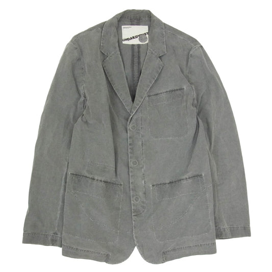 UNDERCOVER アンダーカバー 99SS Ｇ200 RELIEF期 TAILORED JACKET archive アーカイブ リップストップ テーラード ジャケット グレー系 L【中古】