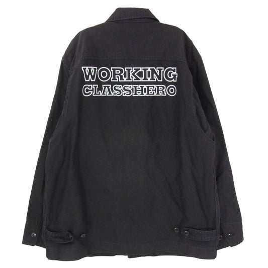 UNDERCOVER アンダーカバー 99SS C247 RELIEF期 レリーフ期 WORKING CLASS HERO archive アーカイブ ワーク ジャケット ブラック系 L【中古】
