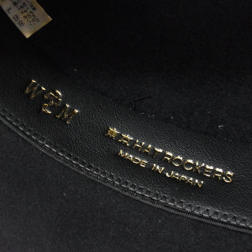 WACKO MARIA ワコマリア × 東京HAT ROCKERS ハットロッカーズ 中折れ ハット 帽子 ブラック系 L【中古】
