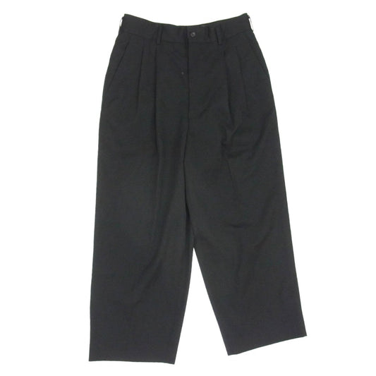 COMME des GARCONS HOMME コムデギャルソンオム 90s archive アーカイブ 田中オム 2タック ウール ワイドパンツ ブラック系 M【中古】
