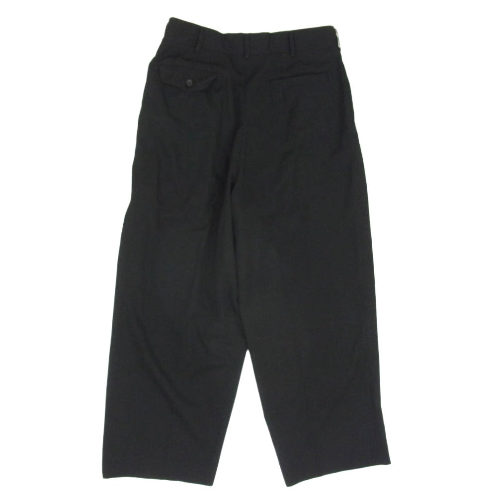 COMME des GARCONS HOMME コムデギャルソンオム 90s archive アーカイブ 田中オム 2タック ウール ワイドパンツ ブラック系 M【中古】