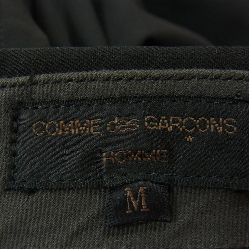 COMME des GARCONS HOMME コムデギャルソンオム 90s archive アーカイブ 田中オム 2タック ウール ワイドパンツ ブラック系 M【中古】