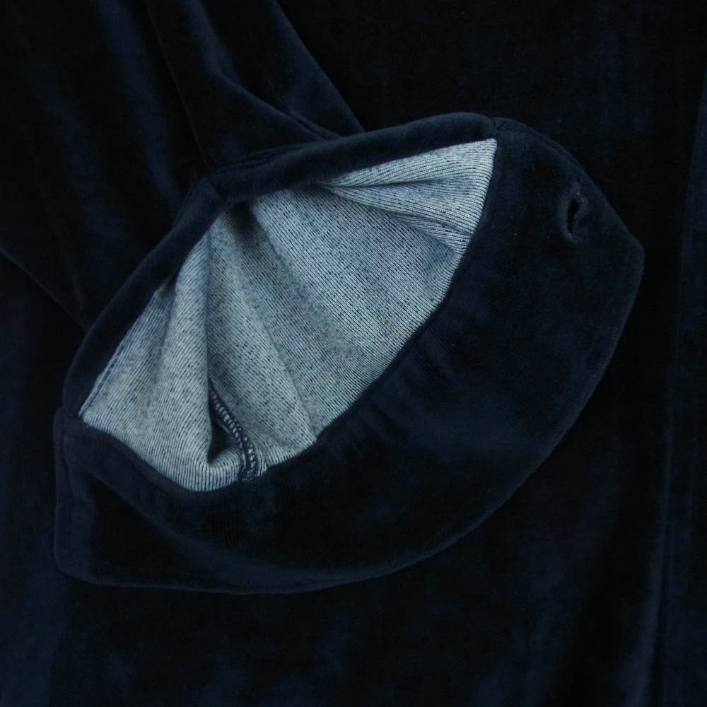 ヌーングーンズ Velour Long Sleeve Shirt ベロア ロングスリーブ 長袖 シャツ ダークネイビー系 M【中古】