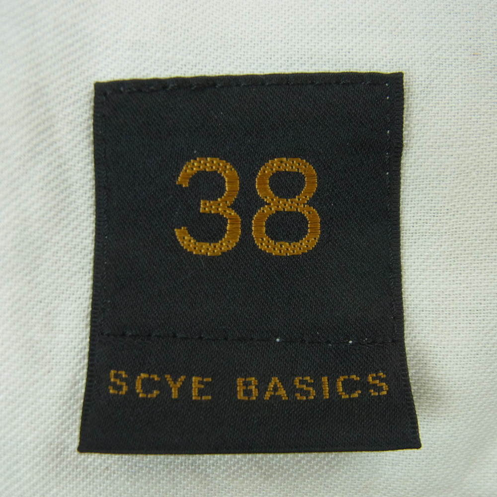 Scye サイ 5121-81520 チノ スラックス ルーズフィット テーパード トラウザーズ パンツ グレイッシュブラウン系 38【中古】