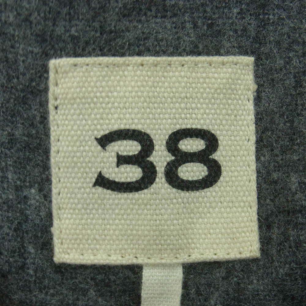 Scye サイ 5109-73571 BASICS ベーシックス メルトン コート ウール 日本製 ダークネイビー系 38【中古】