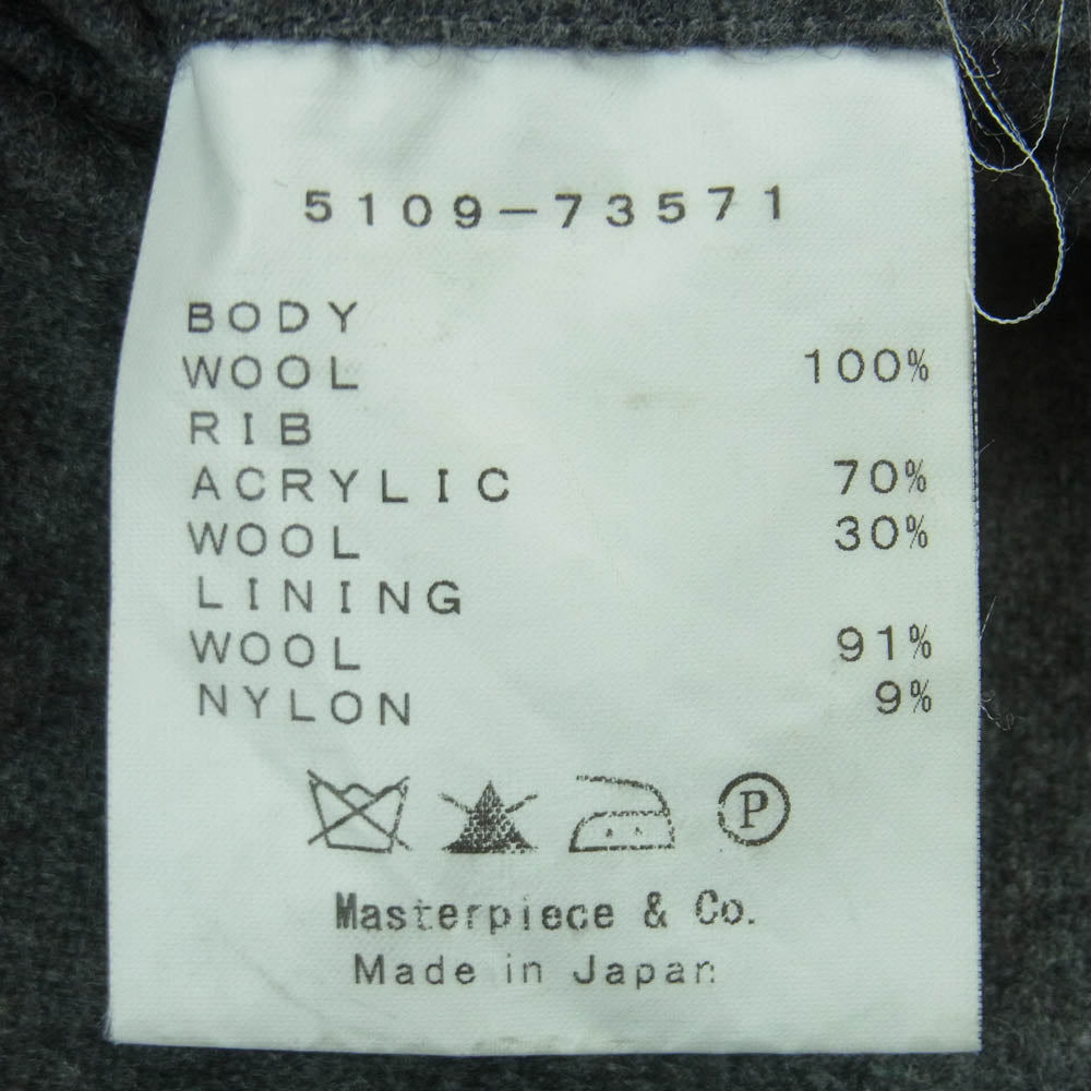 Scye サイ 5109-73571 BASICS ベーシックス メルトン コート ウール 日本製 ダークネイビー系 38【中古】