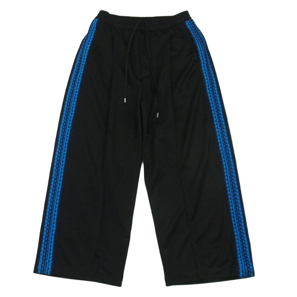 MAISON SPECIAL メゾンスペシャル 11232461304 Crochet Side Line Prime-Wide Easy Pants クロシェット サイドライン プライム ワイド イージー パンツ ジャージ ブラック系 ブルー系 1【中古】