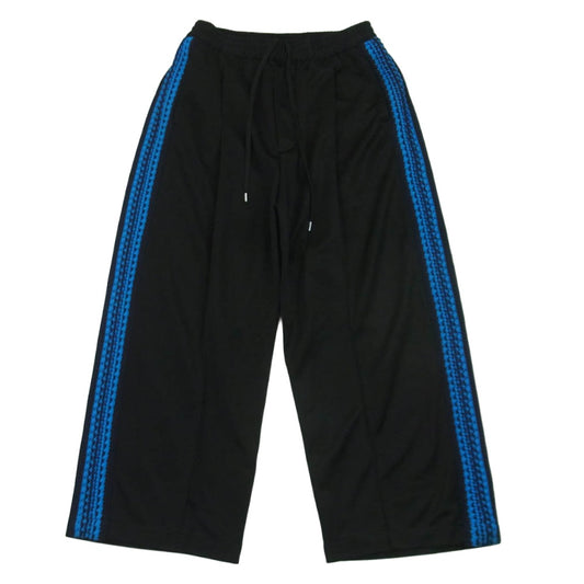 MAISON SPECIAL メゾンスペシャル 11232461304 Crochet Side Line Prime-Wide Easy Pants クロシェット サイドライン プライム ワイド イージー パンツ ジャージ ブラック系 ブルー系 1【中古】
