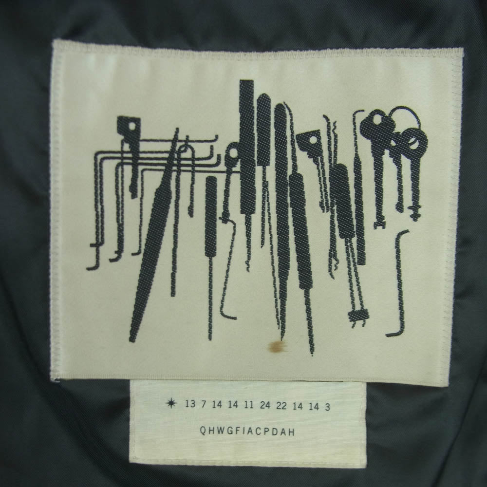 N.HOOLYWOOD エヌハリウッド 713pieces CDA期 G 1TYPE LEATHER ZIP BLOUSON レザー フライト ジャケット グリーン系 M【中古】