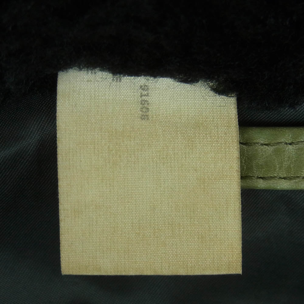 N.HOOLYWOOD エヌハリウッド 713pieces CDA期 G 1TYPE LEATHER ZIP BLOUSON レザー フライト ジャケット グリーン系 M【中古】