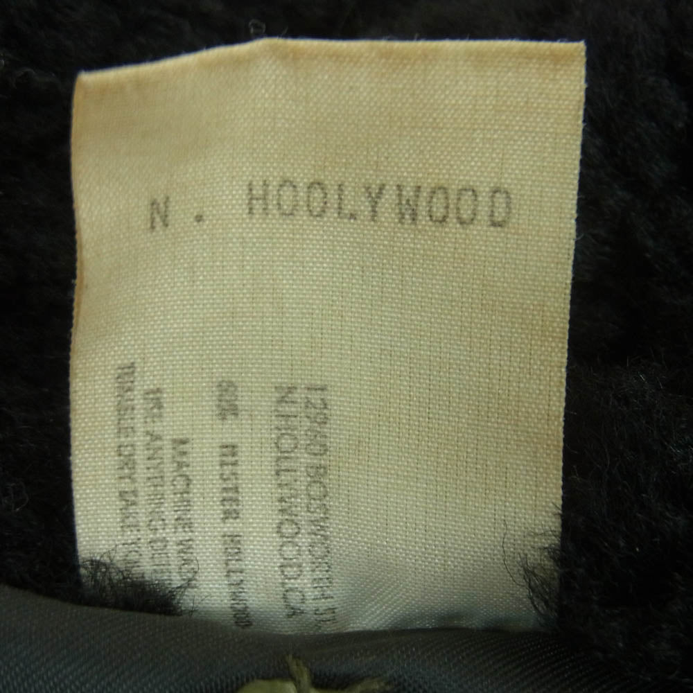 N.HOOLYWOOD エヌハリウッド 713pieces CDA期 G 1TYPE LEATHER ZIP BLOUSON レザー フライト ジャケット グリーン系 M【中古】