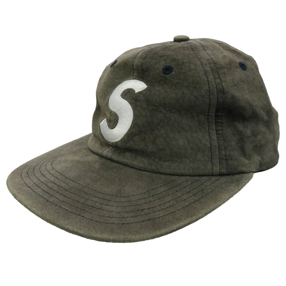 Supreme シュプリーム 16AW Suede S Logo 6-Panel スエード エスロゴ キャップ 帽子 グレー系【中古】