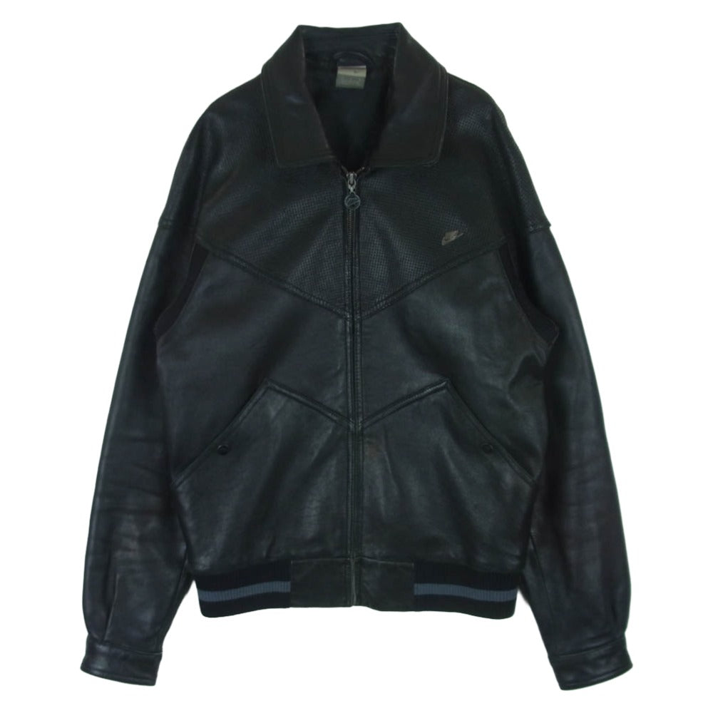 GLADHAND & Co. グラッドハンド 21AW BYGH-21-AW-01 HORSE HIDE ホースレザー ジップアップ ブルゾン レザージャケット ブラック系 M【中古】 GLADHAND & Co. グラッドハンド 21AW BYGH-21-AW-01 HORSE HIDE ホース