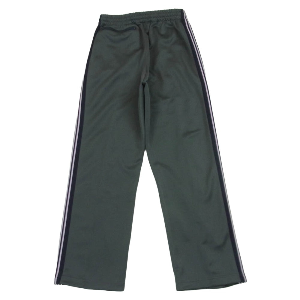 Needles ニードルス STUDIOUS ステュディオス MR464 STUDIOUS ステュディオス別注 Poly Smooth Track Pant パピヨン刺繍 ストレート トラック パンツ ジャージ グレー系 ピンク系 XS【中古】