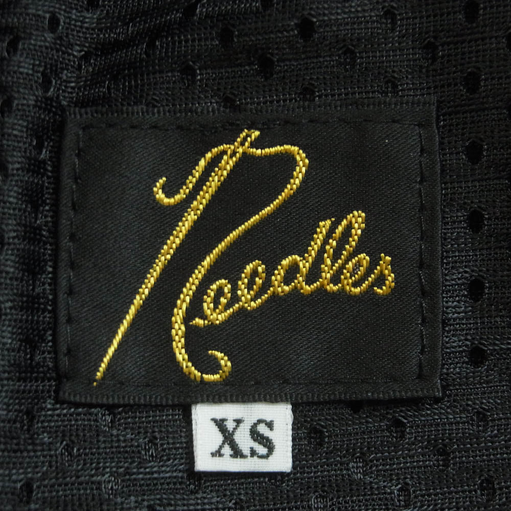 Needles ニードルス STUDIOUS ステュディオス MR464 STUDIOUS ステュディオス別注 Poly Smooth Track Pant パピヨン刺繍 ストレート トラック パンツ ジャージ グレー系 ピンク系 XS【中古】