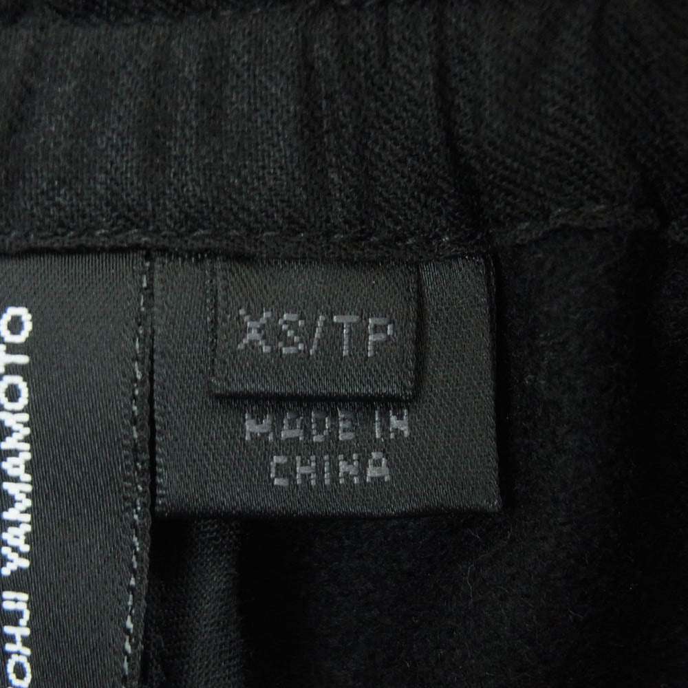 Y-3 Yohji Yamamoto ワイスリー ヨウジヤマモト 20AW CF1502 TUBE PANT ウール ウエスト ドローコード チューブ パンツ ブラック系 XS【中古】