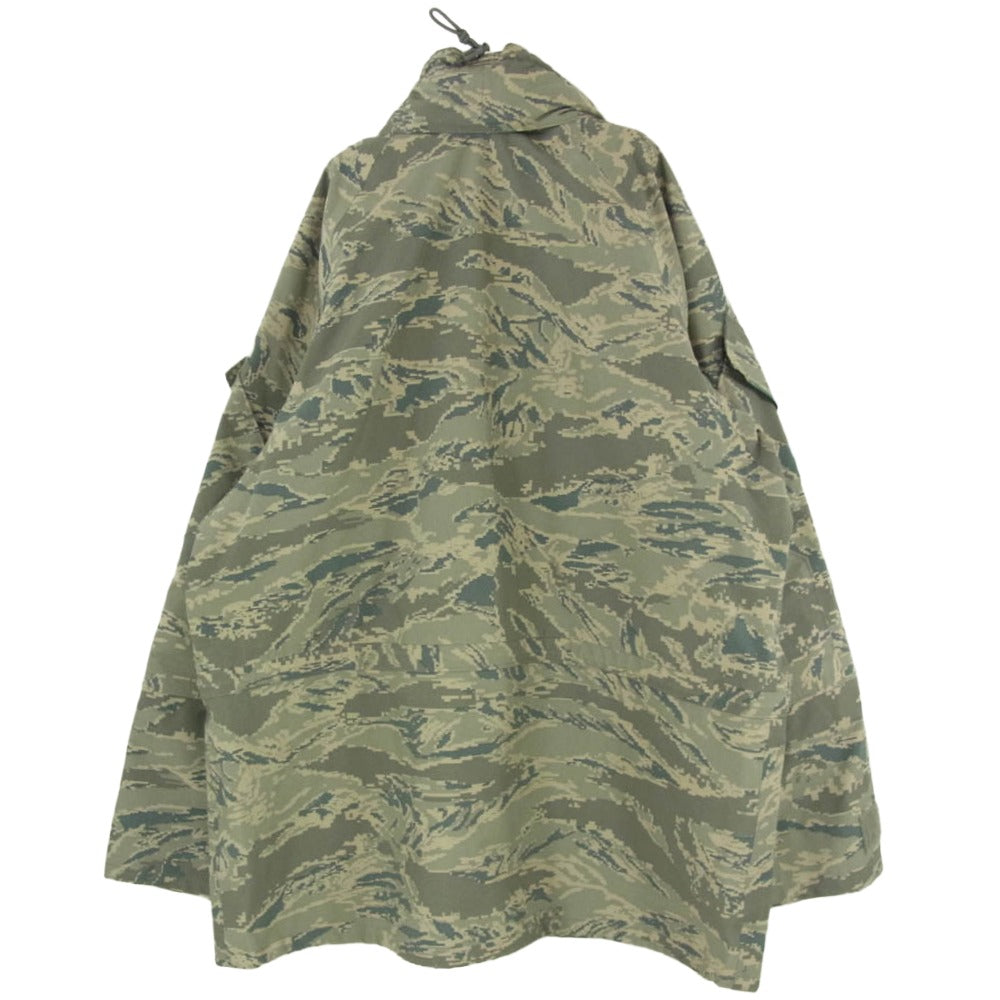 米軍 8415-01-547-3513 実物 USAF APECS ABU GORE-TEX デジタル タイガーカモ ゴアテックス パーカー カーキ系 サイズ表記無【中古】