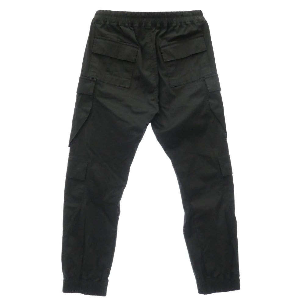 Rick Owens リックオウエンス 25SS RU01E5337-TE HOLLYWOOD期 TE素材 MASTODON MEGACARGO マストドン メガカーゴ ドローストリング パンツ ブラック系 52【中古】