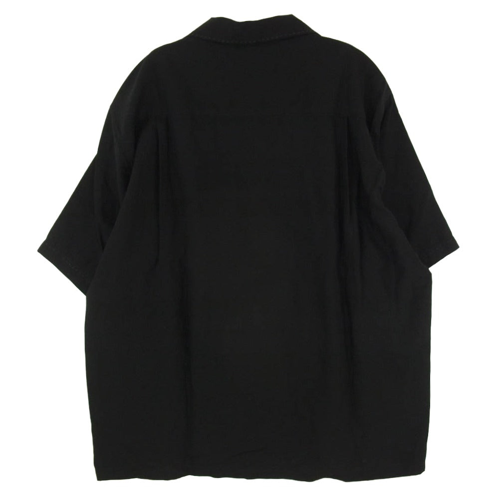WACKO MARIA ワコマリア 26SS 26SS-WMS-OC02 SWITCHING SHIRT S/S TYPE-1 スウィッチング 半袖オープンカラーシャツ グリーン系 M【極上美品】【中古】