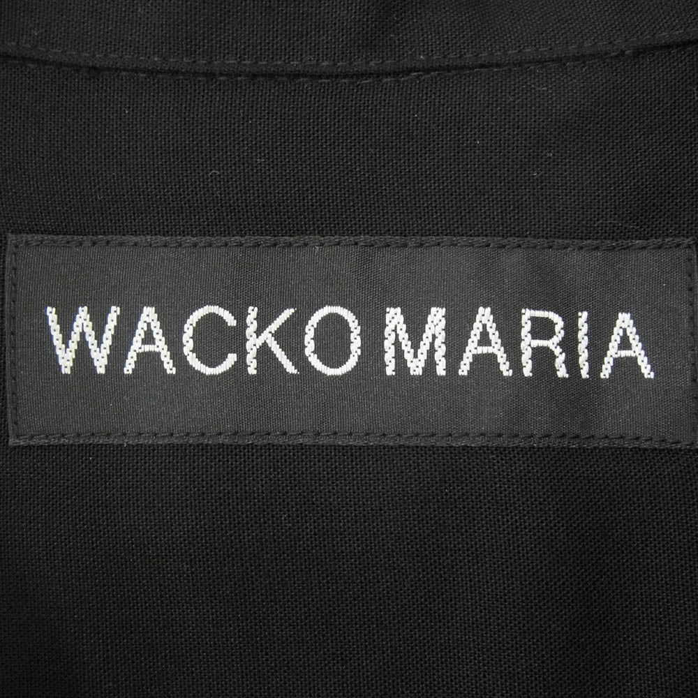 WACKO MARIA ワコマリア 26SS 26SS-WMS-OC02 SWITCHING SHIRT S/S TYPE-1 スウィッチング 半袖オープンカラーシャツ グリーン系 M【極上美品】【中古】