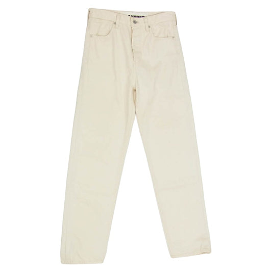 JIL SANDER+ ジルサンダープラス JPPQ663102 ボタンフライ ホワイト デニム パンツ オフホワイト系 25【中古】