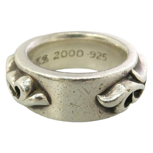 CHROME HEARTS クロムハーツ（原本無） DBL NARROW VINE BAND ダブルナロー ヴァイン バンド リング シルバー系 約11.5号【中古】