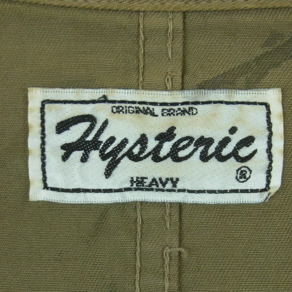 HYSTERIC GLAMOUR ヒステリックグラマー 2AB-6100 ヒスガール ワッペン ミリタリー ジャケット グリーン系 FREE【中古】