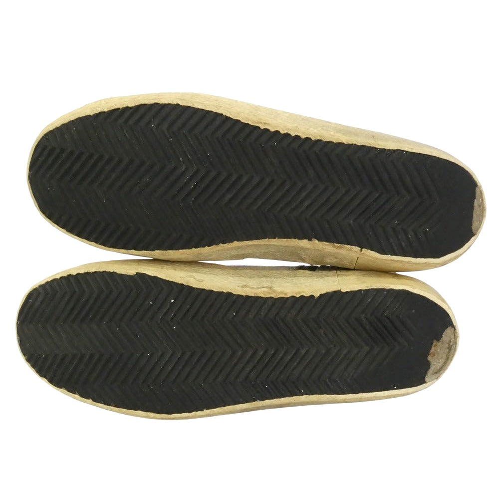 GOLDEN GOOSE ゴールデングース ヴィンテージ加工 クラック FRANCY ハイカット スニーカー オフホワイト系 37【中古】